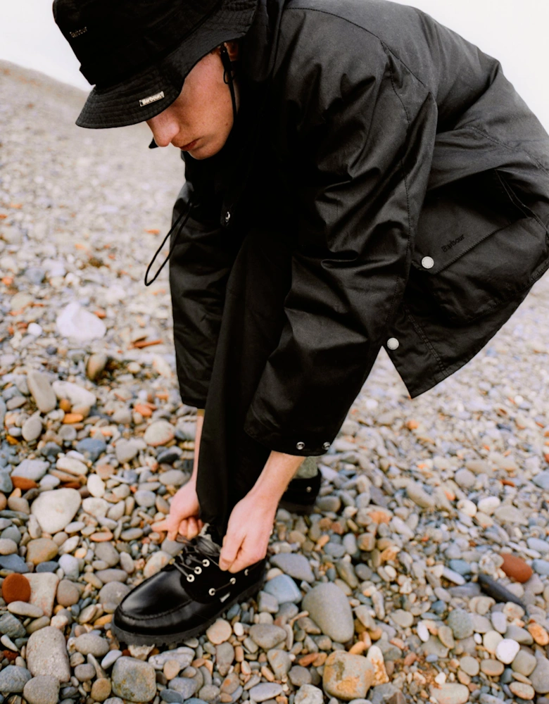DECK Mens Boat Shoe Black