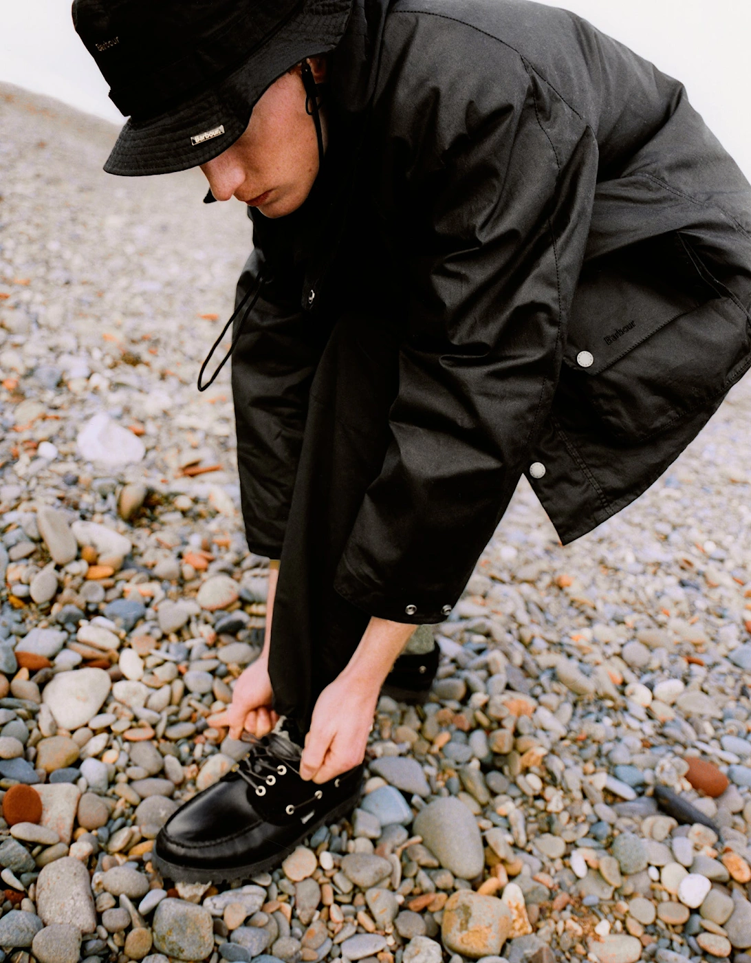 DECK Mens Boat Shoe Black