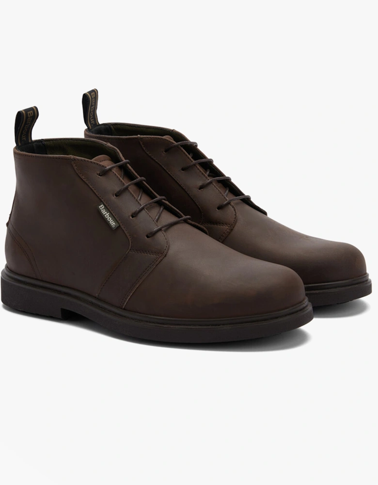 MEAYS Mens Chukka Boots Dark Brown