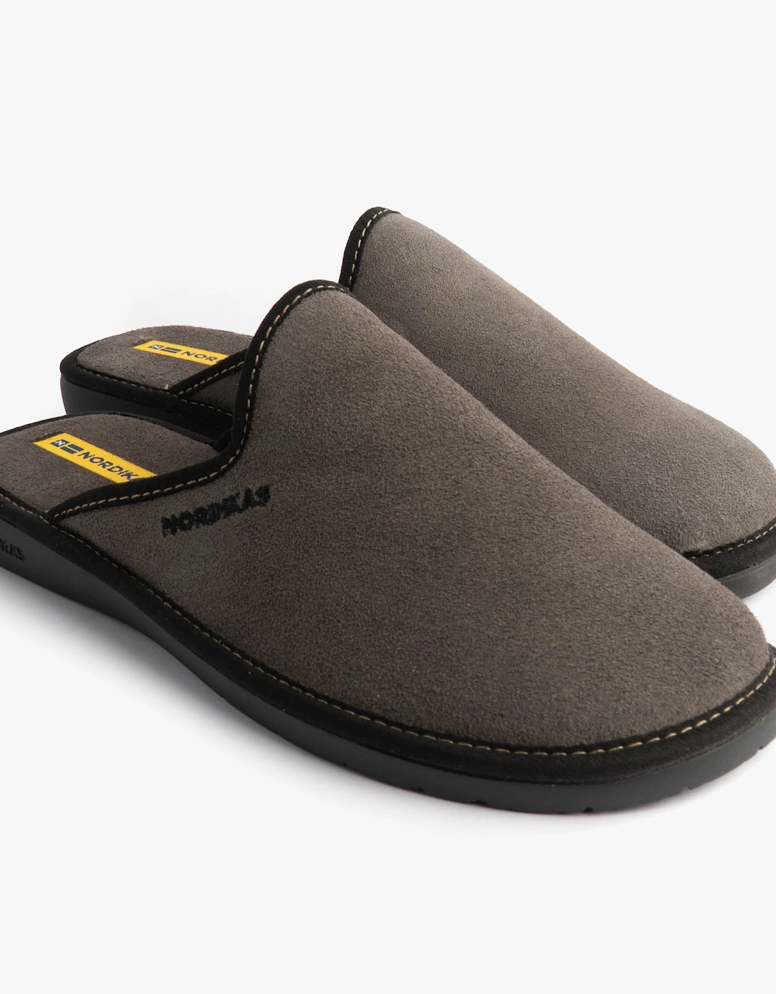 131 DUBLIN Mens Mule Slippers Grey