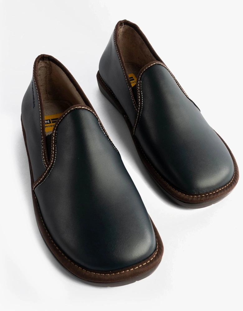 663 DUBLIN Mens Full Slippers Navy