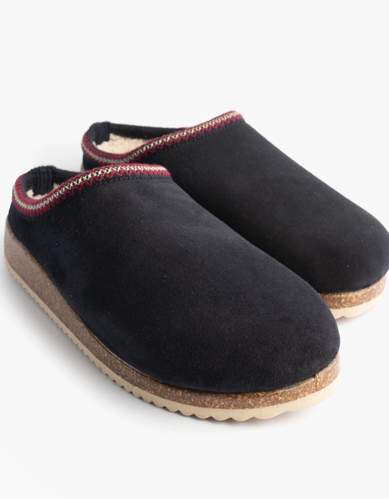 2258 AFELPADO Womens Mule Slippers Navy