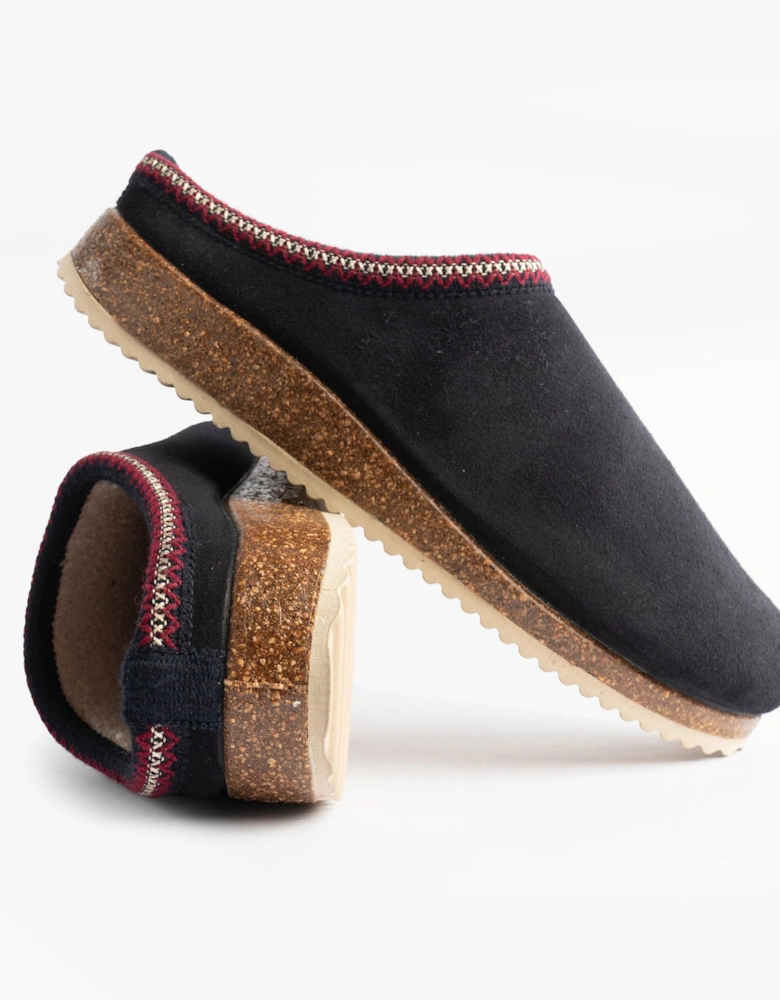 2258 AFELPADO Womens Mule Slippers Navy