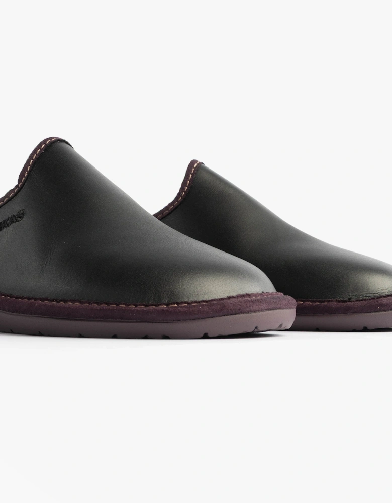 347 DUBLIN Womens Mule Slippers Black