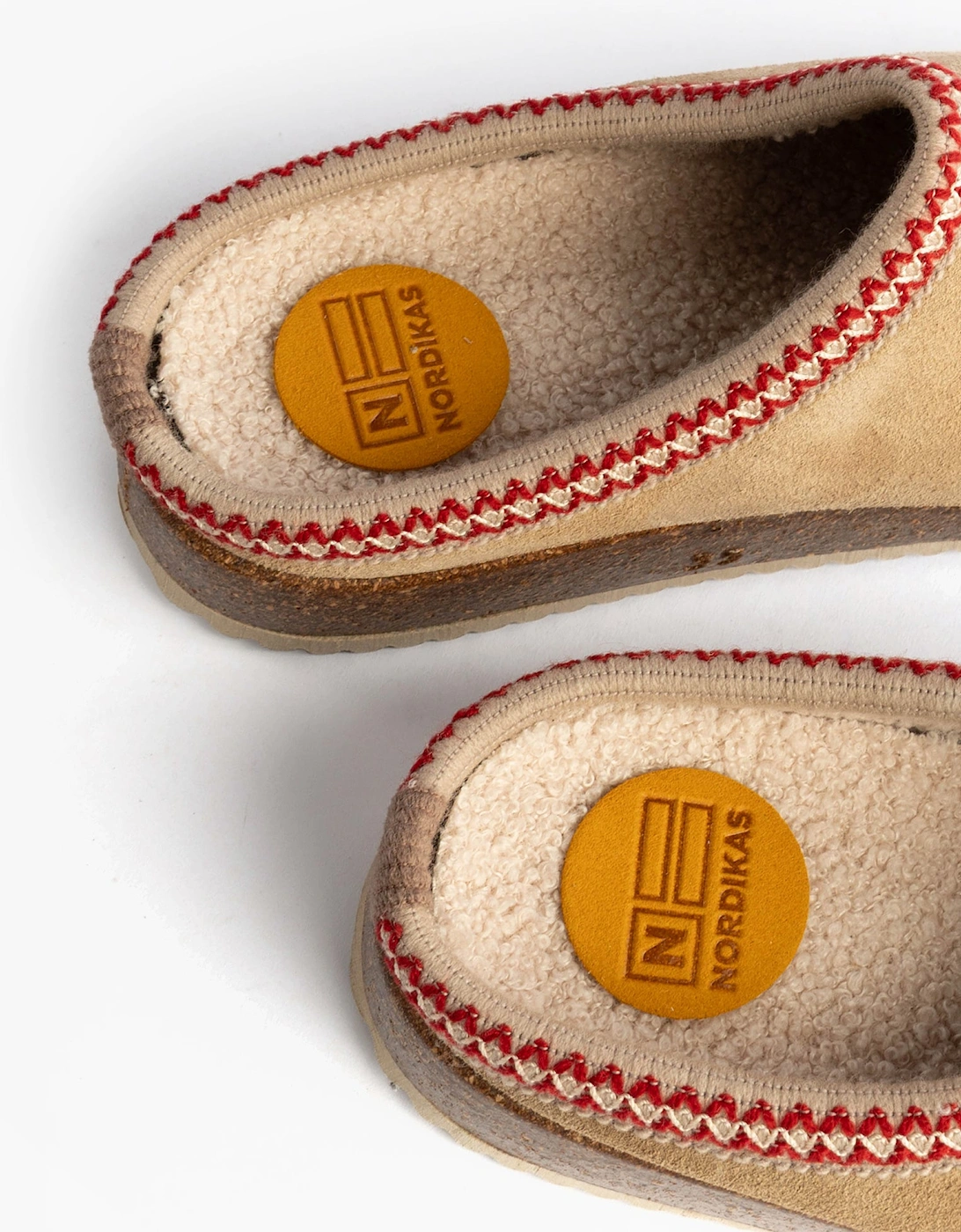 2247 AFELPADO Womens Mule Slippers Beige