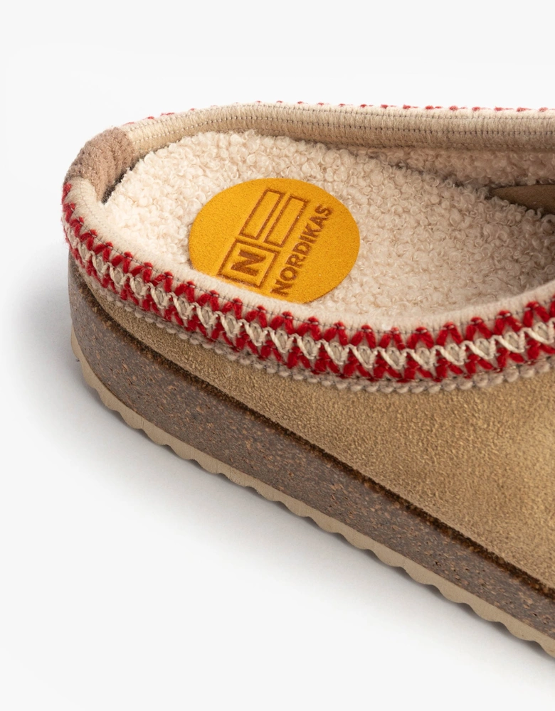 2247 AFELPADO Womens Mule Slippers Beige