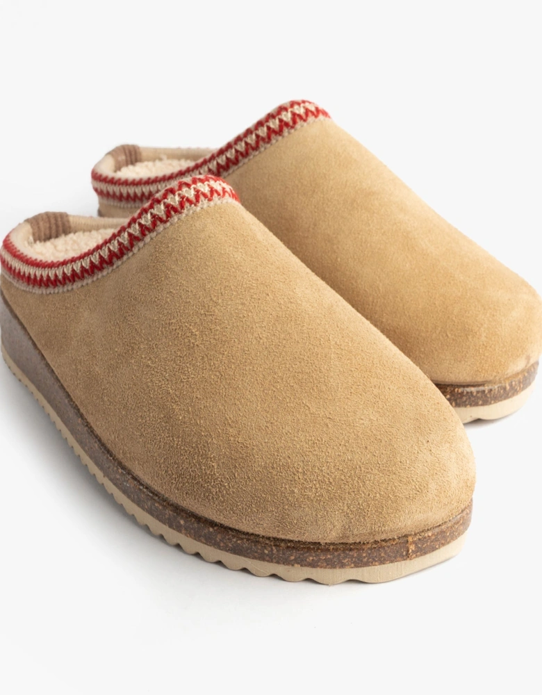 2247 AFELPADO Womens Mule Slippers Beige