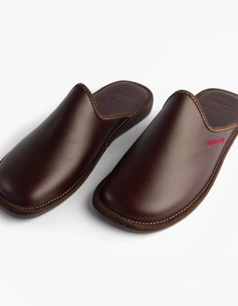 131 DUBLIN Mens Mule Slippers Burdeos Red