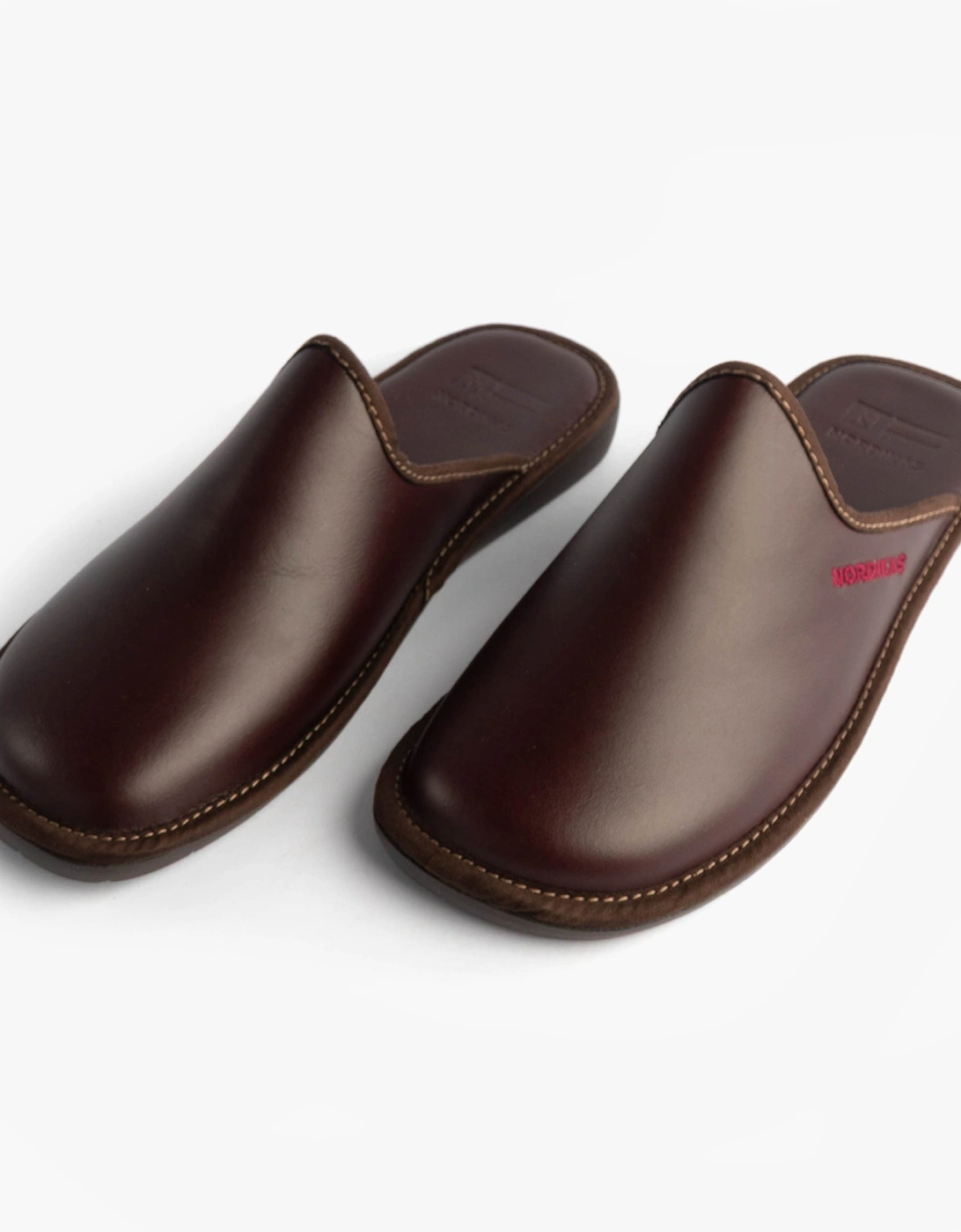 131 DUBLIN Mens Mule Slippers Burdeos Red