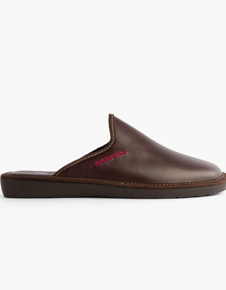 131 DUBLIN Mens Mule Slippers Burdeos Red