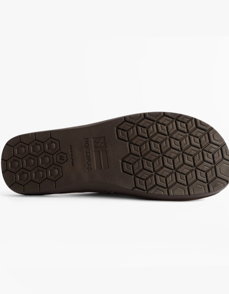 131 DUBLIN Mens Mule Slippers Burdeos Red