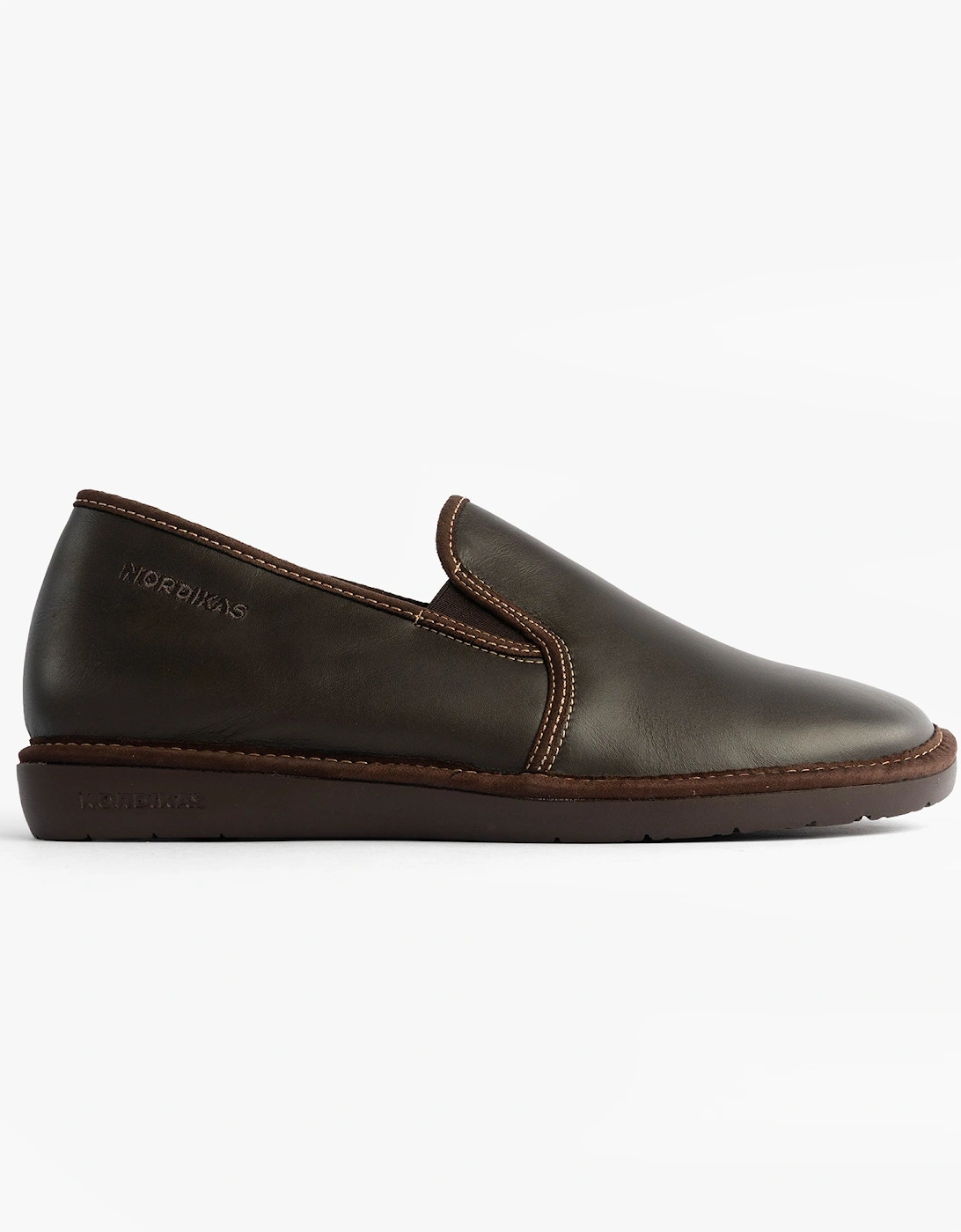 663 DUBLIN Mens Full Slipper Slippers Moka, 7 of 6