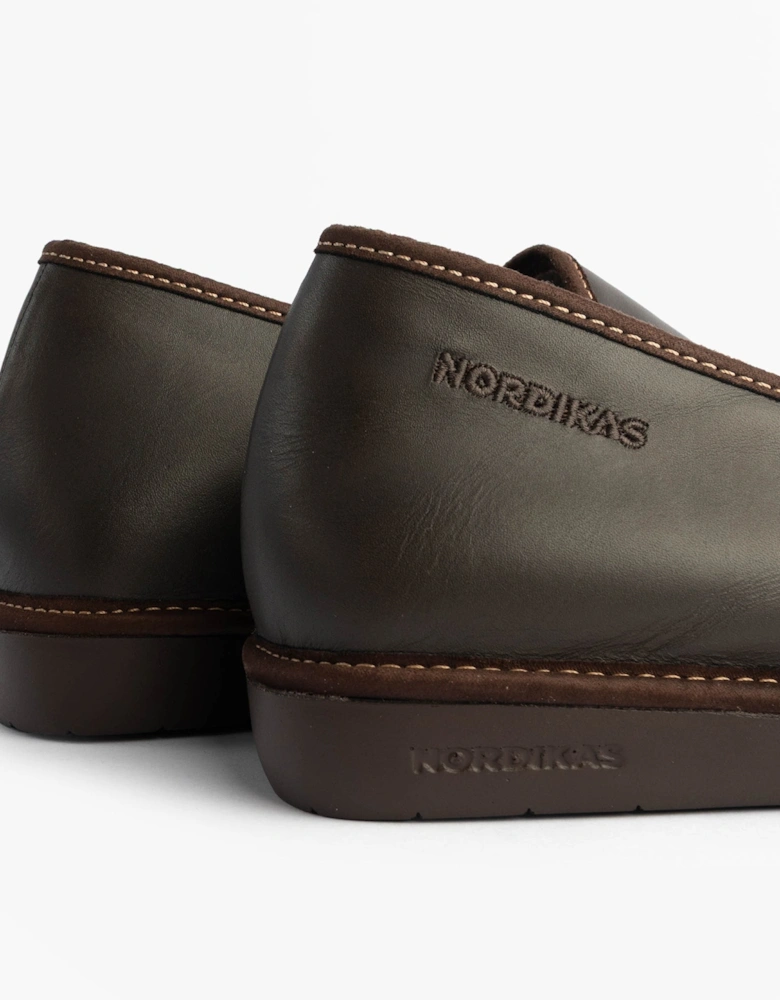 663 DUBLIN Mens Full Slipper Slippers Moka