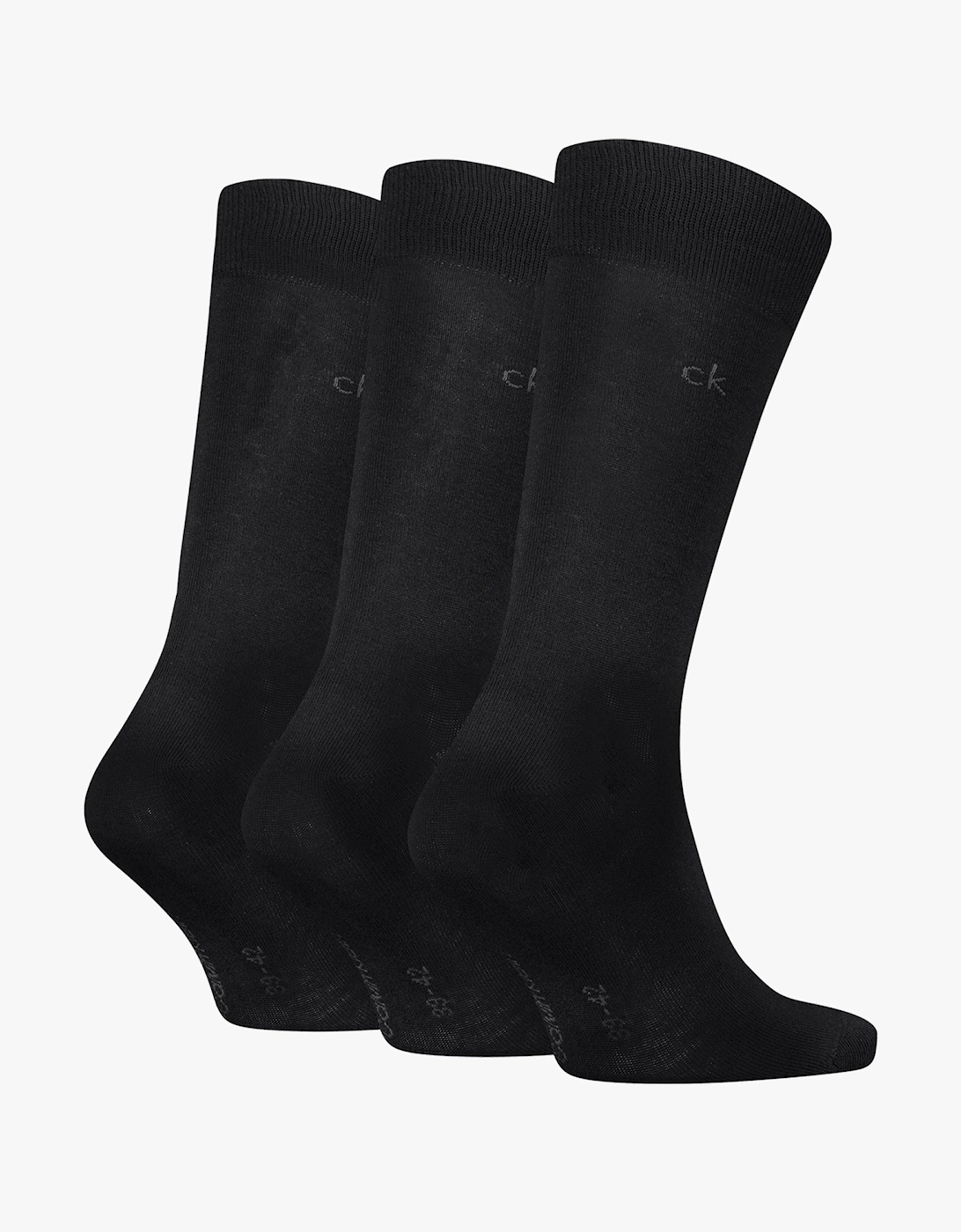 3 Pack Mens Crew Socks Black
