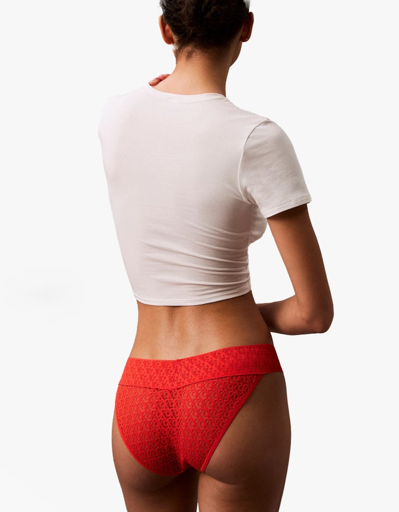 ICON LOGO Low Rise Womens Bikini Briefs Molten