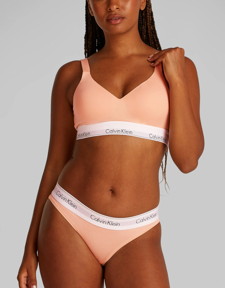 ICON COTTON Womens Lift Bralette Melon Frenzy