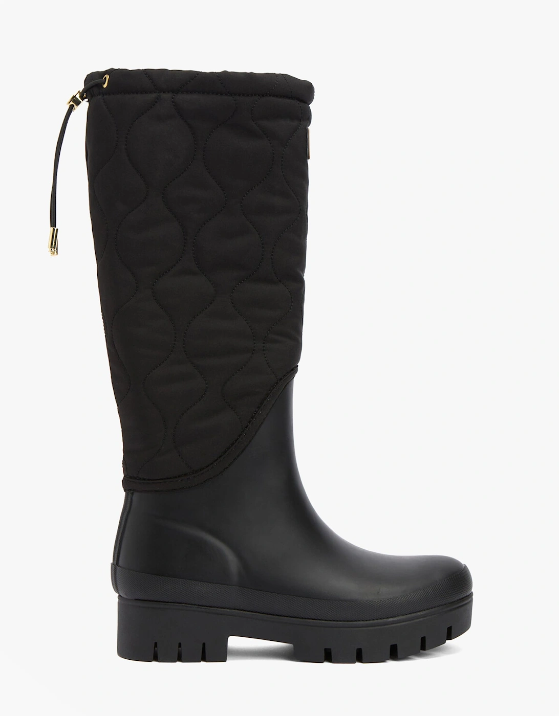 MARNIE Womens Tall Wellies Black, 7 of 6