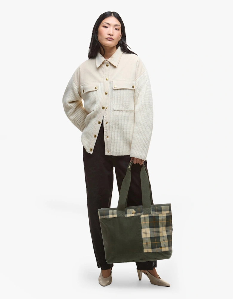 MYA PATCHWORK Tote Bag Womens Tote Bag Sage/Ancient