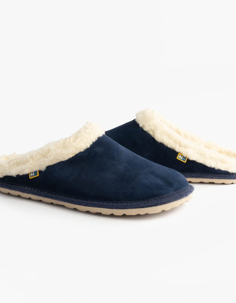 2087  AFELPADO Womens Mule Slippers Navy