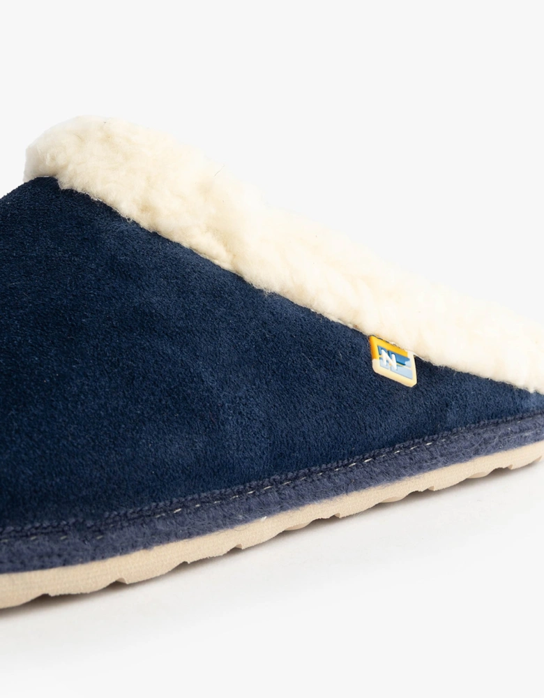 2087  AFELPADO Womens Mule Slippers Navy