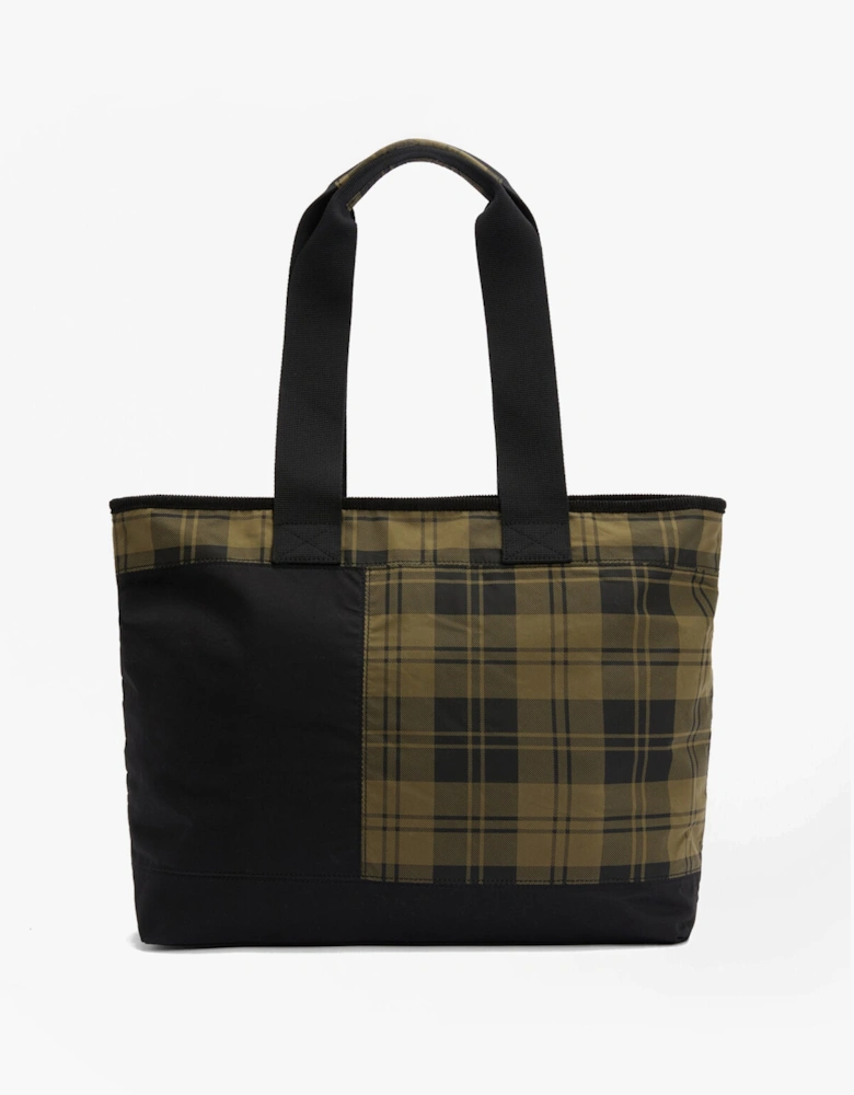 MYA PATCHWORK Tote Bag Womens Tote Bag Black/Olive Check