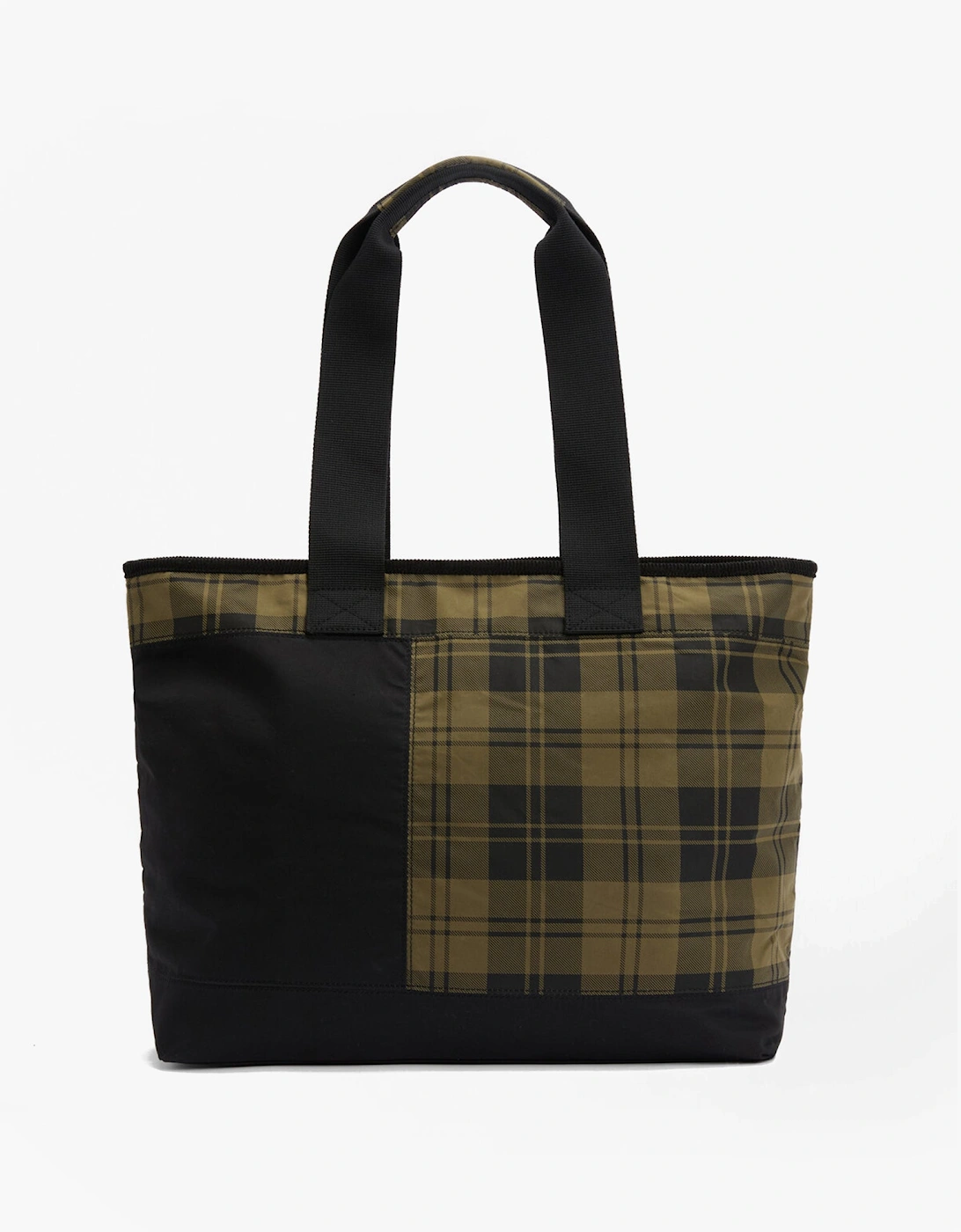 MYA PATCHWORK Tote Bag Womens Tote Bag Black/Olive Check