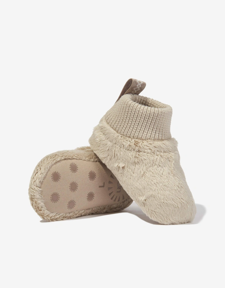 Baby Nesti Booties in Beige