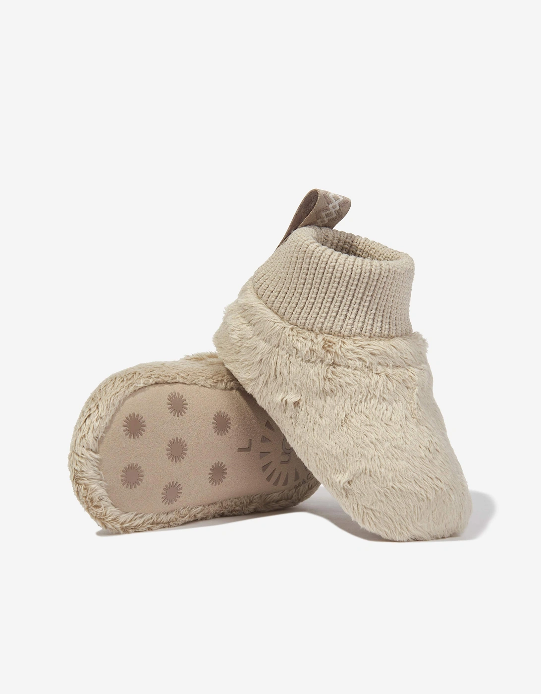 Baby Nesti Booties in Beige