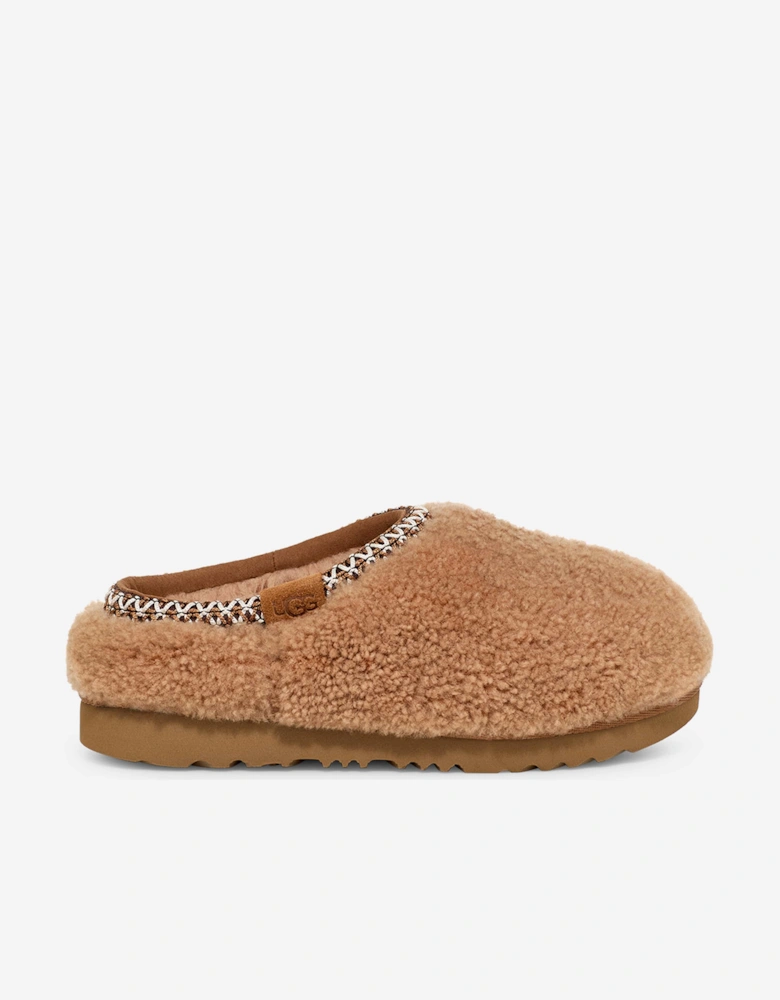 Girls Tasman Maxi Curly Slippers in Brown