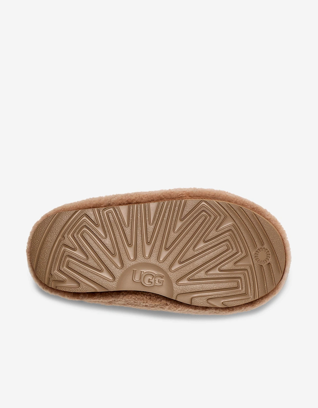 Girls Tasman Maxi Curly Slippers in Brown