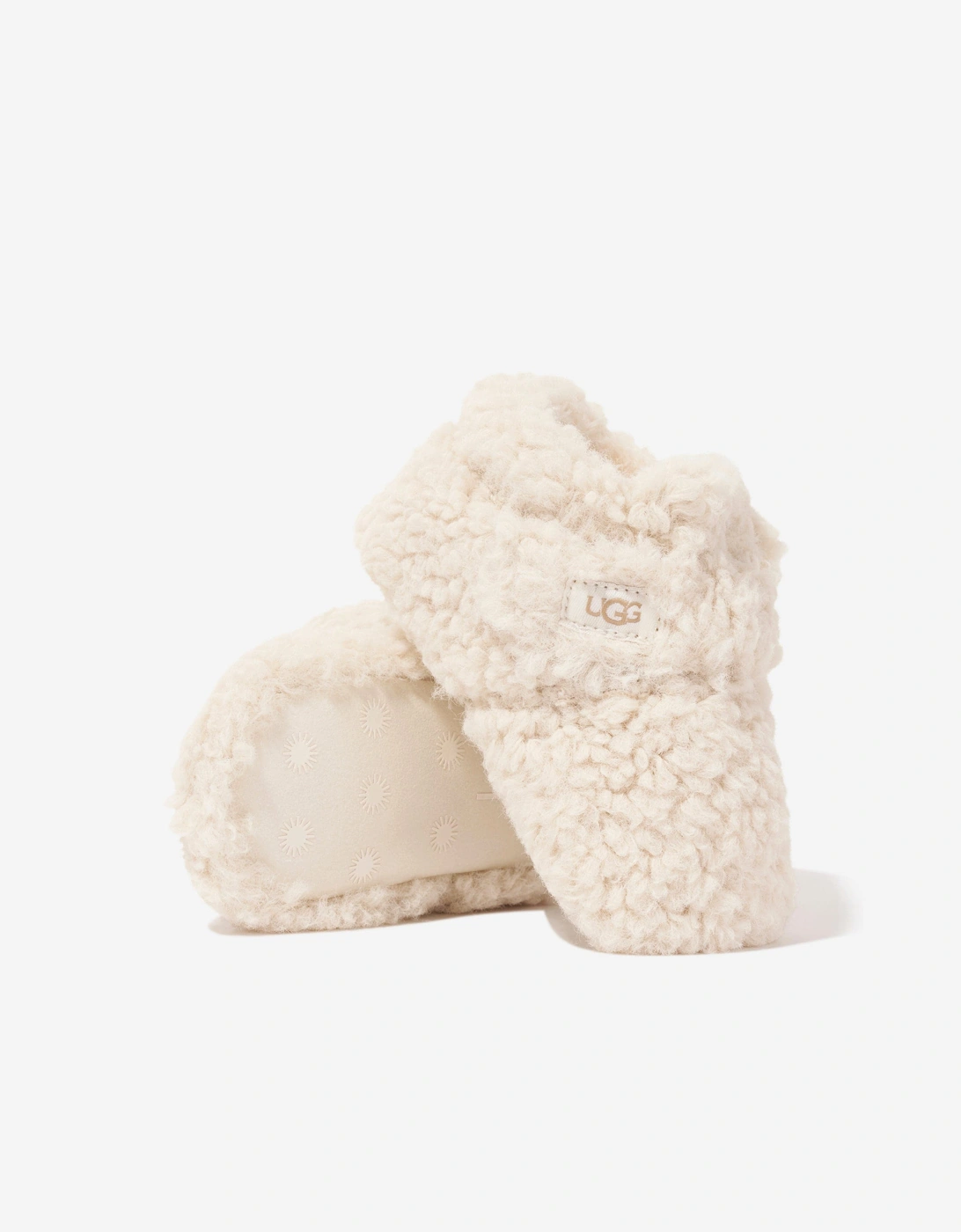 Baby Faux Fur Bixbee Booties in Ivory