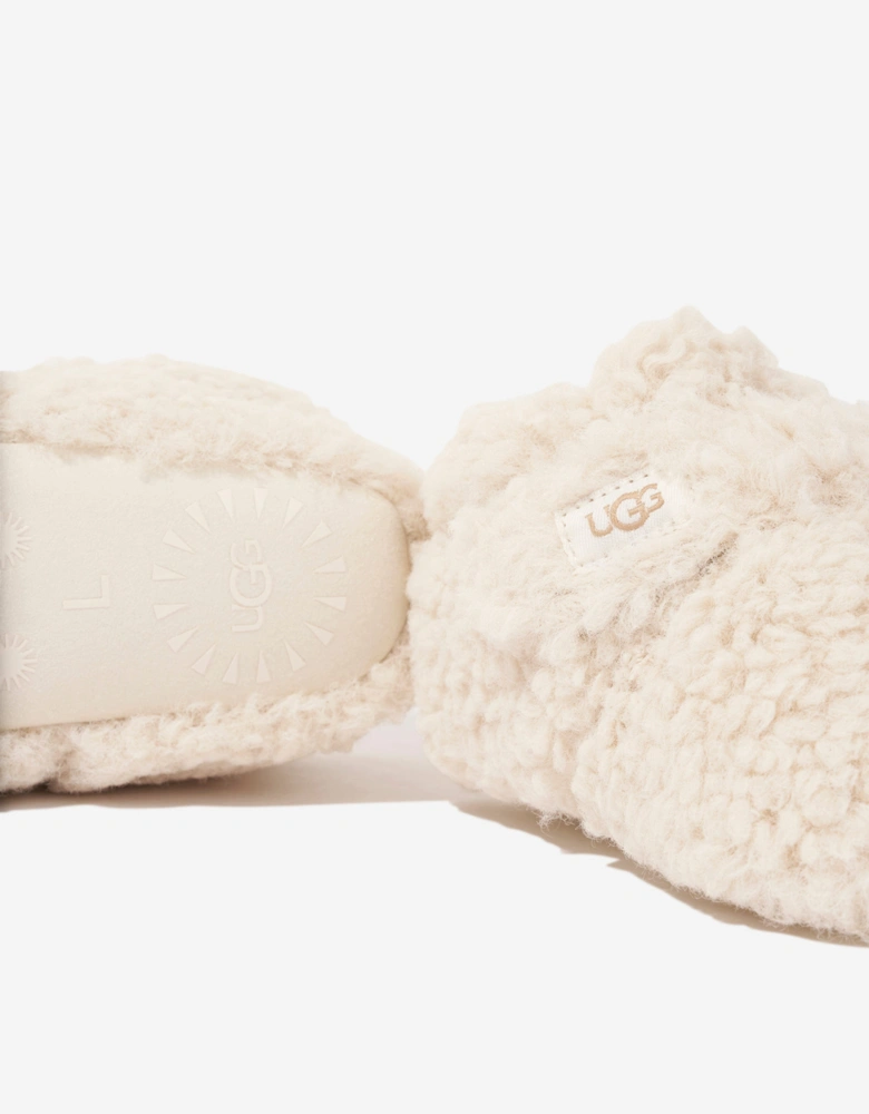Baby Faux Fur Bixbee Booties in Ivory