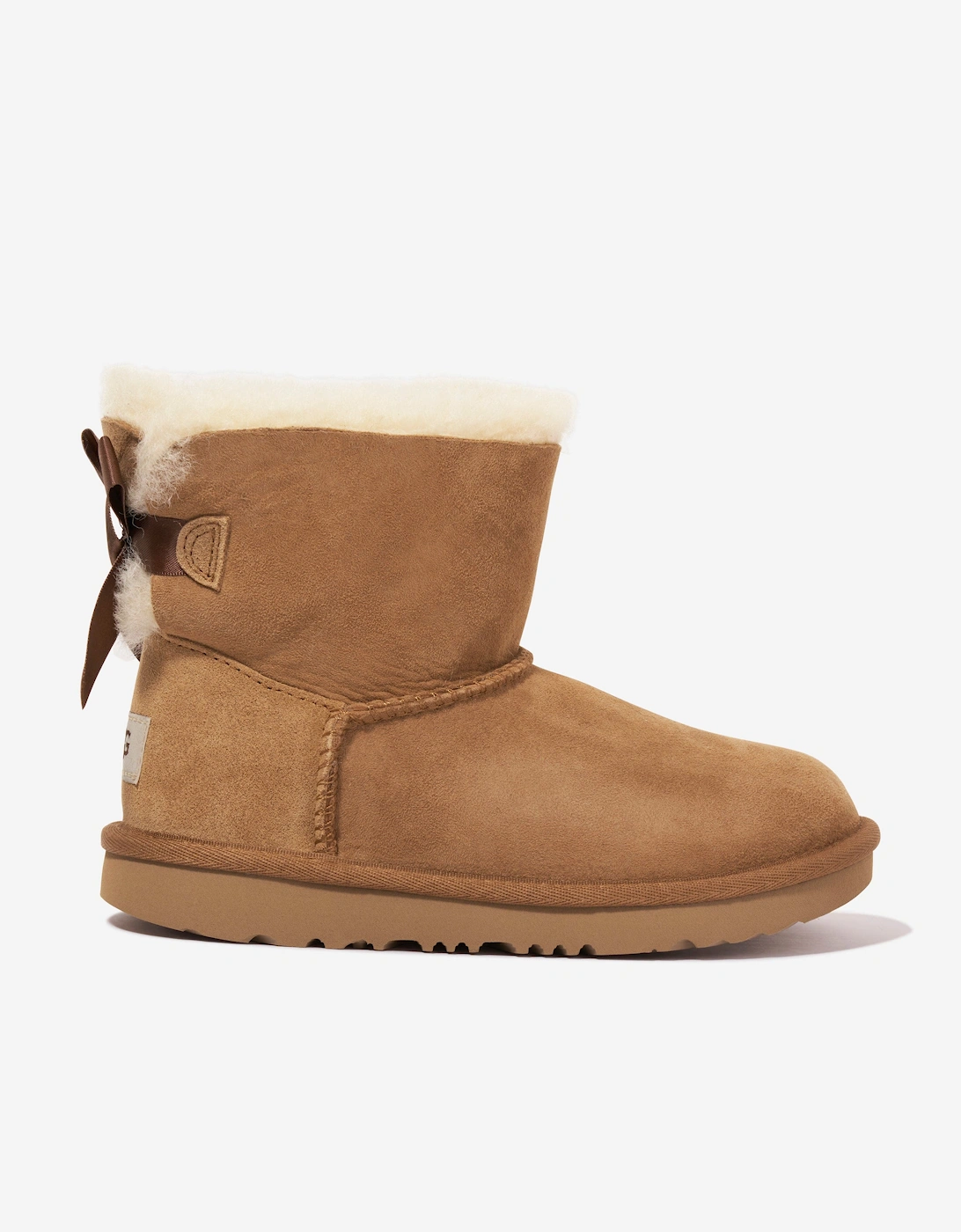 Girls Mini Bailey Bow II Boots in Brown, 5 of 4