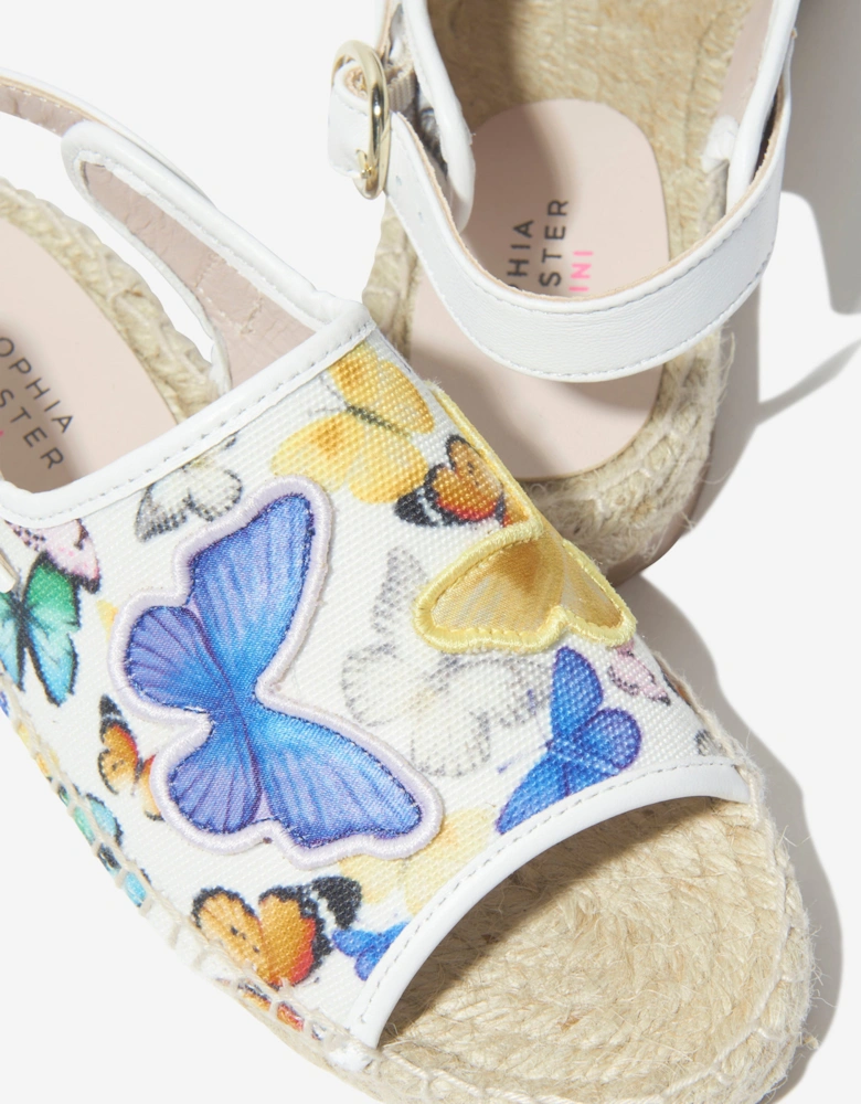 Girls Riva Butterfly Espadrilles in White