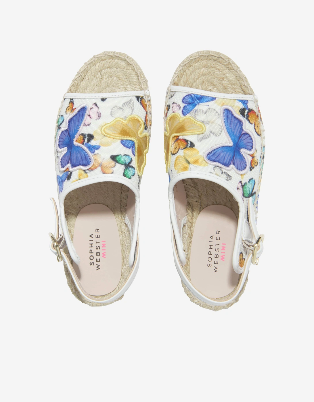 Girls Riva Butterfly Espadrilles in White
