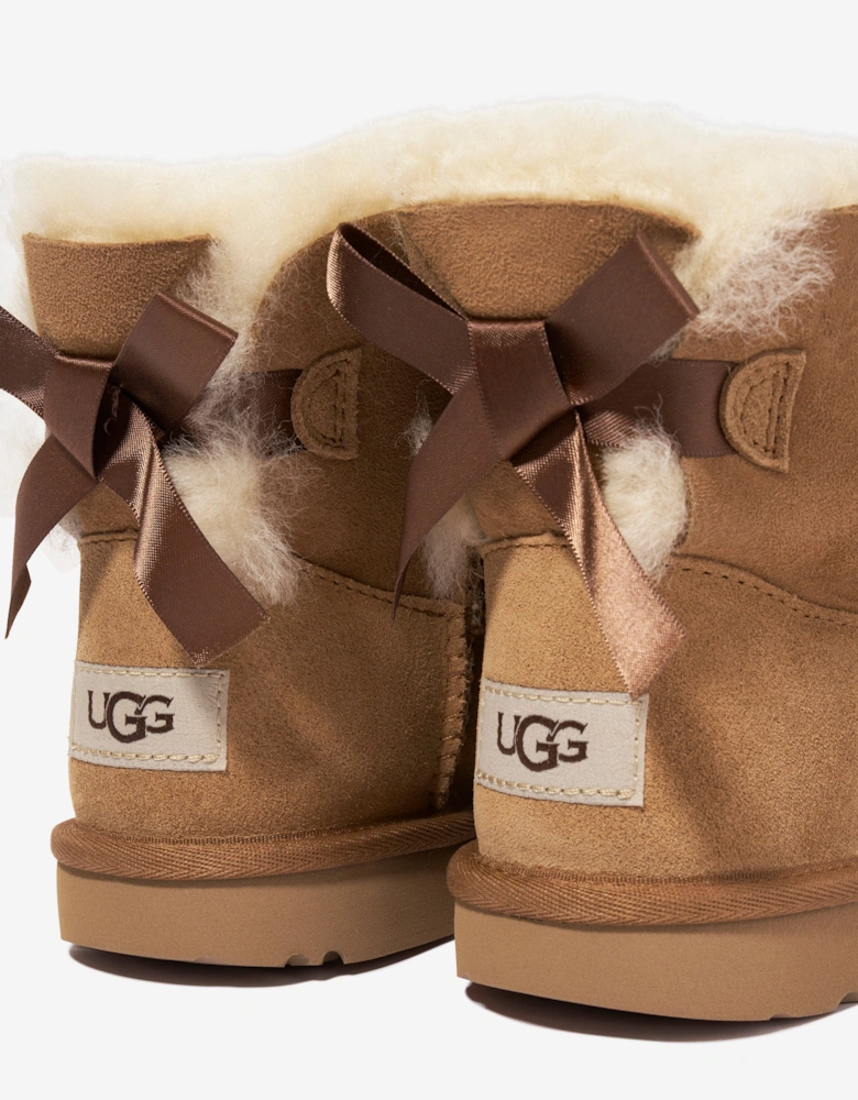Girls Mini Bailey Bow II Boots in Brown