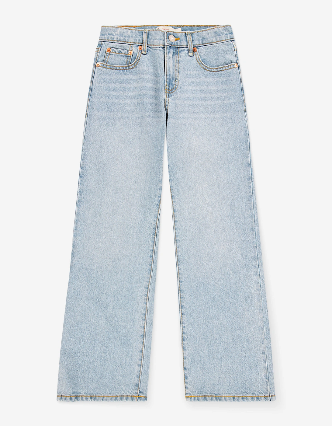 Girls Wide Leg Jeans in Blue, 6 of 5