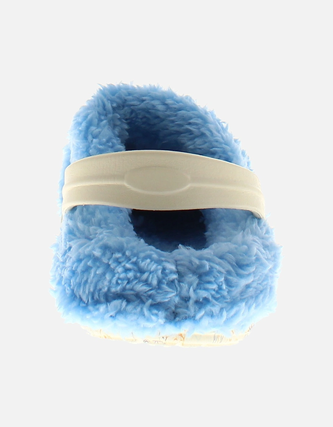 Boys Sandals Wave Clog Slip On Faux Fur Lined Blue UK Size