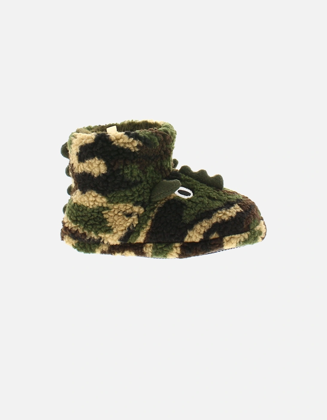Dinosaur Hunter Boys Slippers Bootie Novelty Roland green UK Size