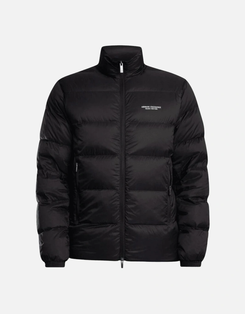 Nylon Black Puffer Jacket