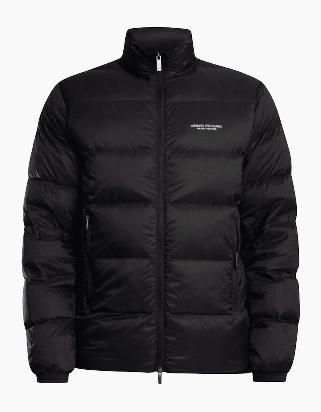 Armani Exchange Men's Nylon Black Puffer Jacket - Size: Regular/36