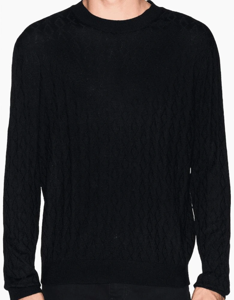 Monogram Black Knitwear Sweater