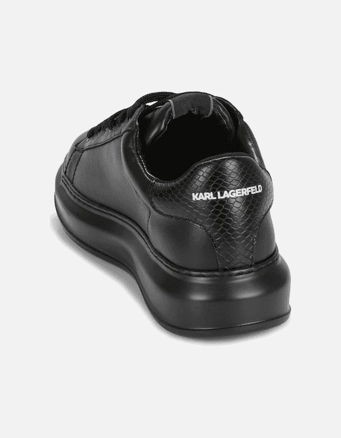 Python Tab Leather Black Sneaker Trainer