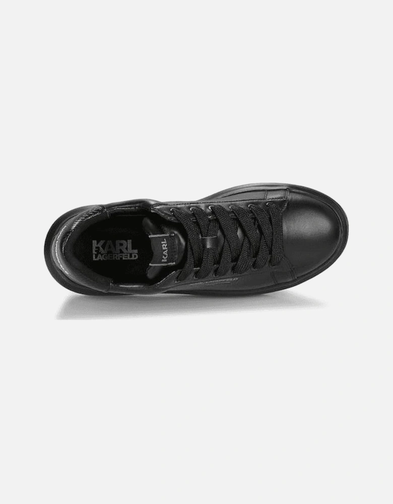 Python Tab Leather Black Sneaker Trainer
