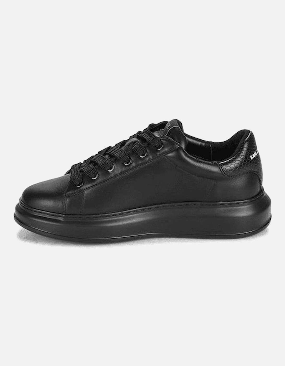 Python Tab Leather Black Sneaker Trainer