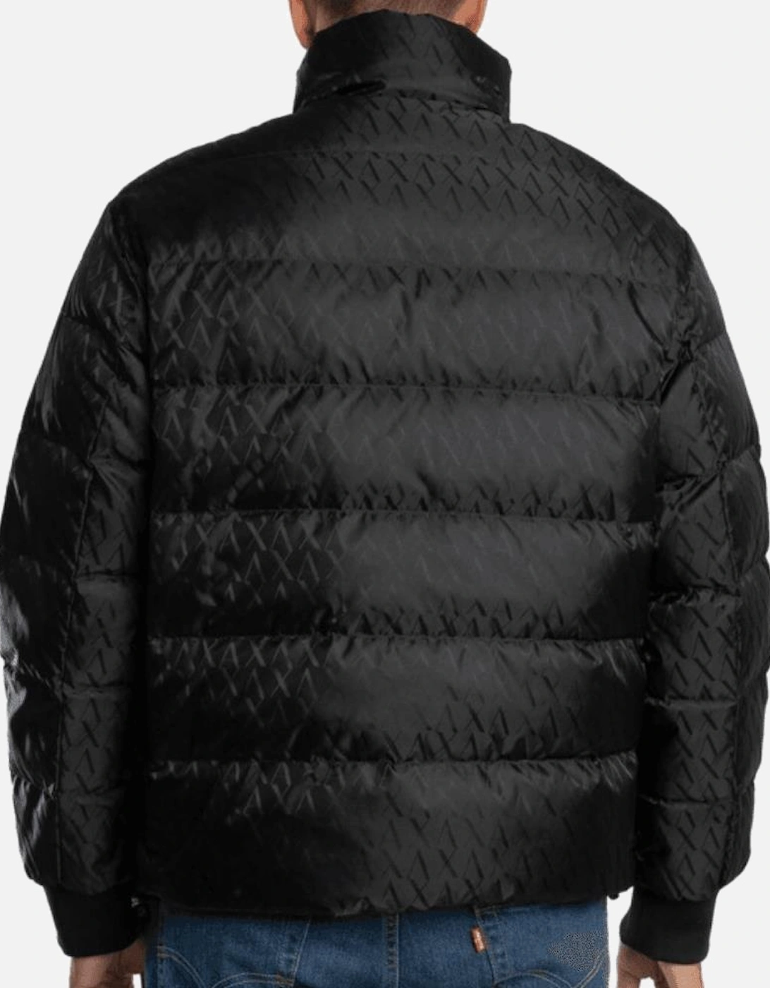 Monogram Nylon Black Puffer Jacket
