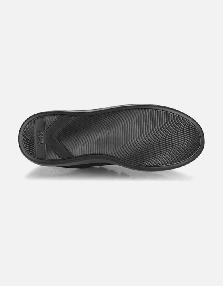 Python Tab Leather Black Sneaker Trainer