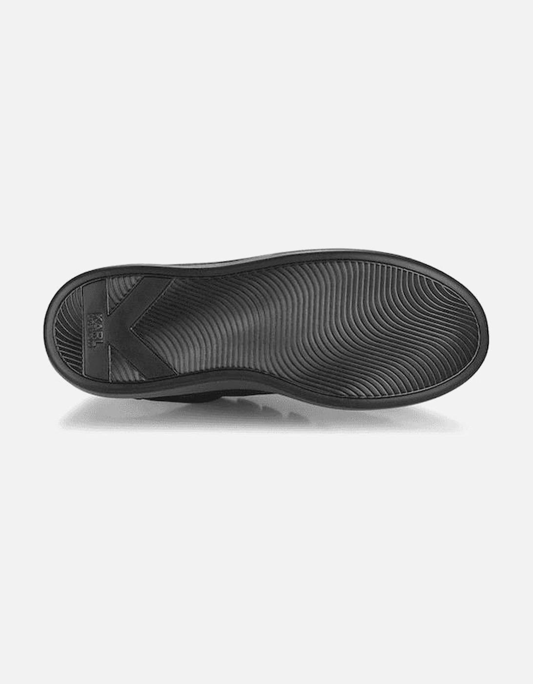 Python Tab Leather Black Sneaker Trainer