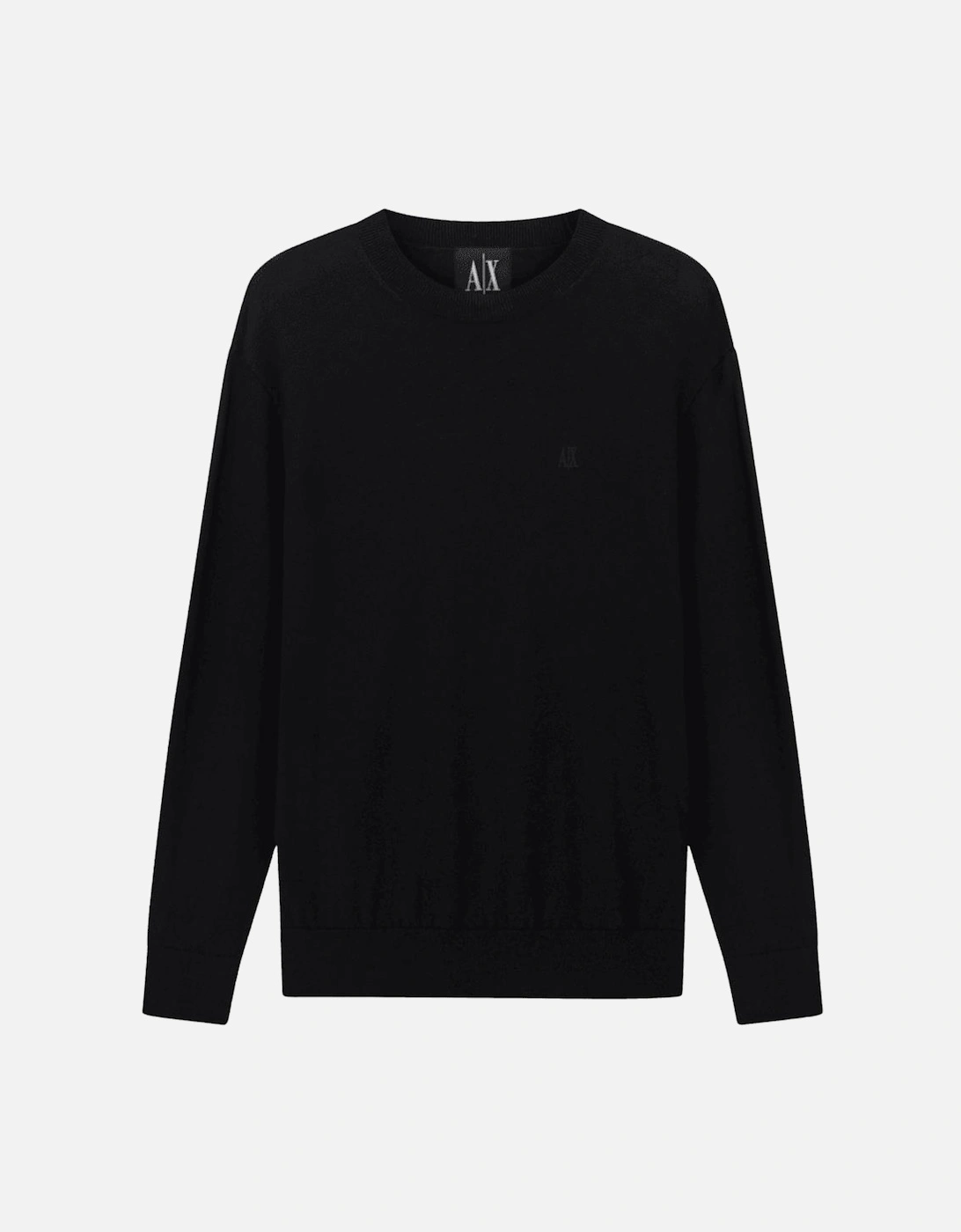 Embroidered Logo Fine Knit Black Knitwear Jumper, 4 of 3