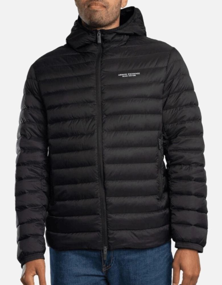 Full Zip Fine Padded Hooded Jacket